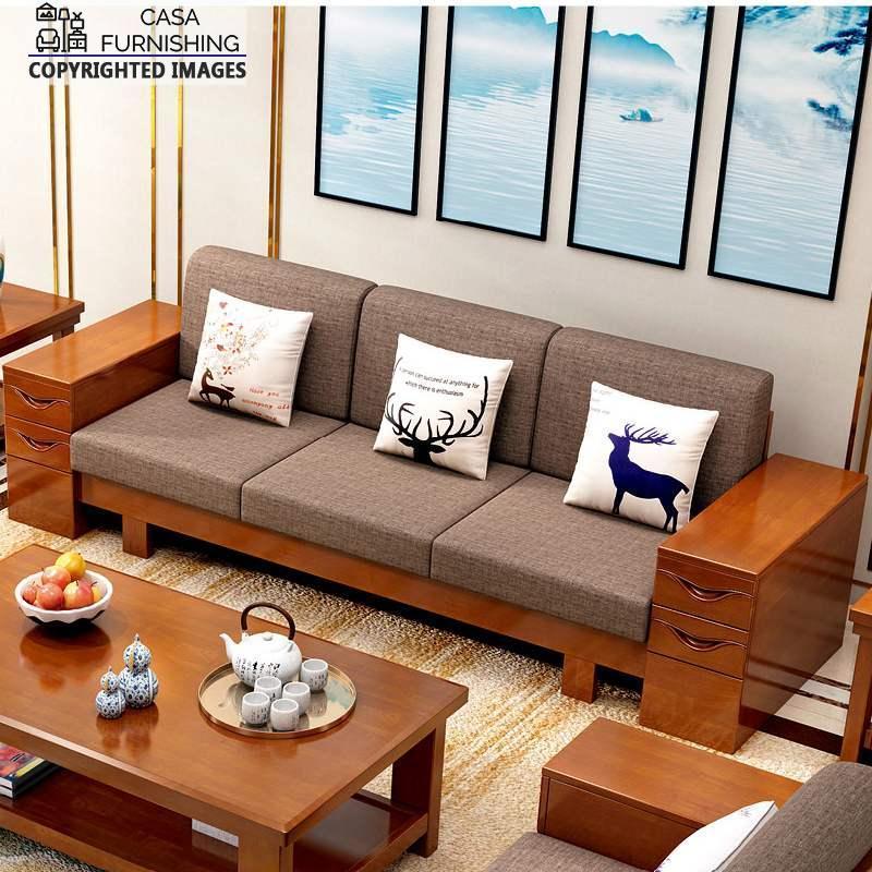 Wooden Sofa Set Design Indian Style Online Casa Furnishing