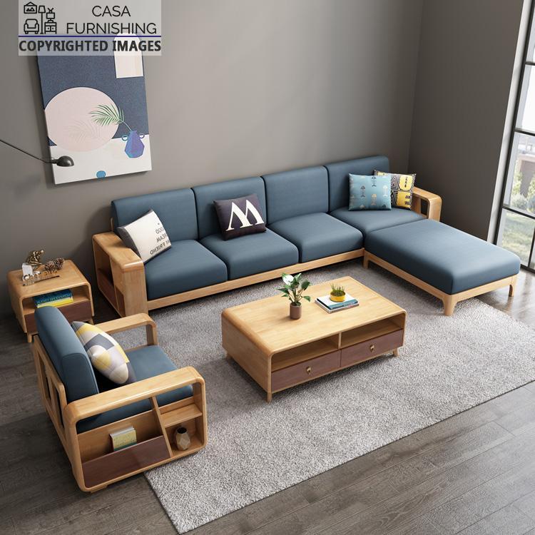 L Shape Sofa Modern Sofa Set Design Sheesham Wood Casa Furnishing