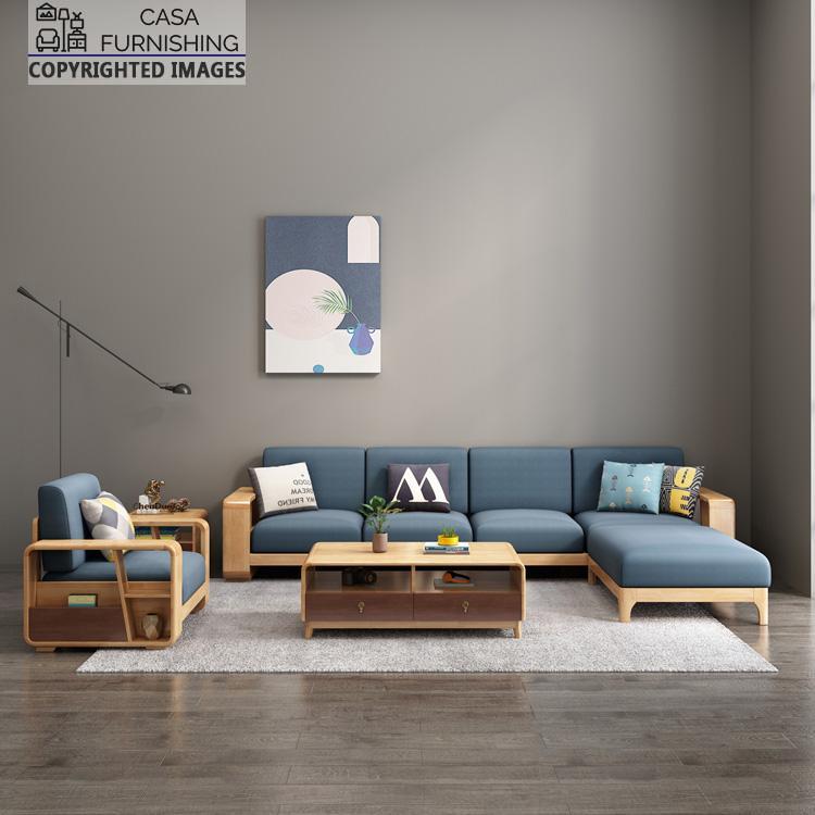 L Shape Sofa Modern Sofa Set Design Sheesham Wood Casa Furnishing