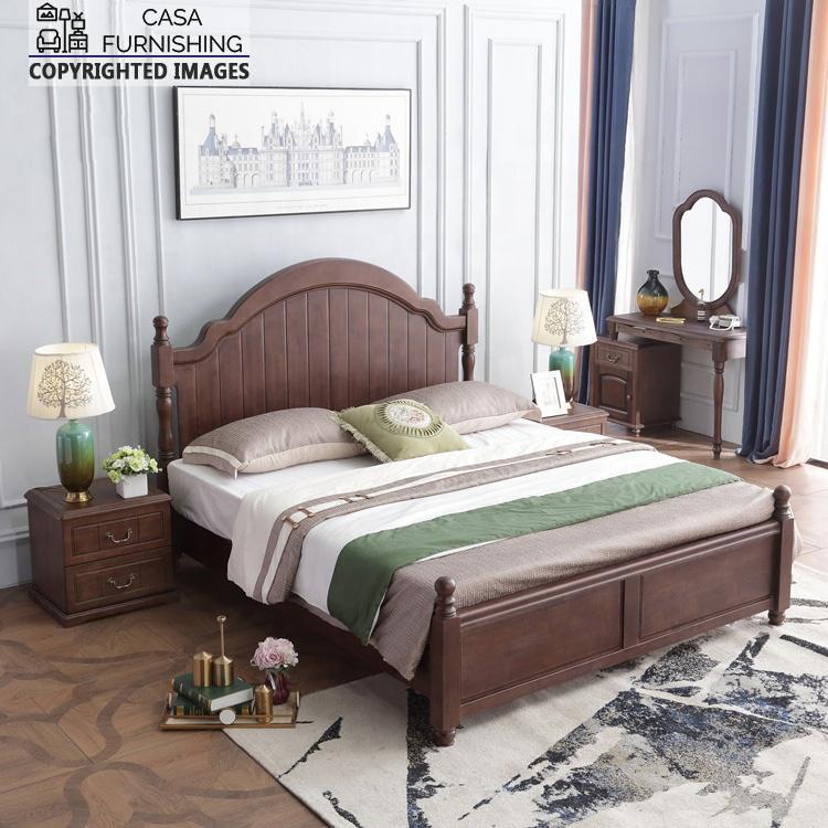 Simple Bed Double bed Design in Sheeesham Wood Casa Furnishing