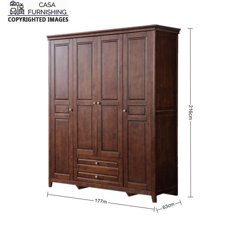 Wardrobe with Drawers Wooden Cupboard Price Casa Furnishing