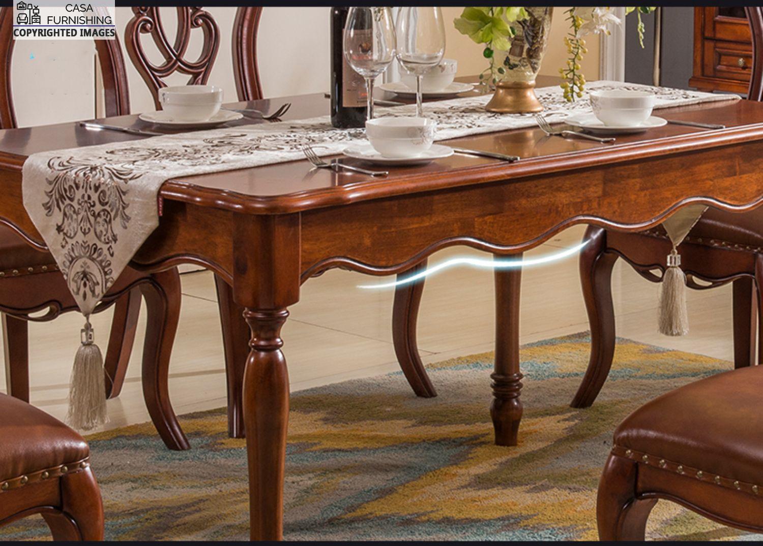 Wooden Dining Table Design | Hand Carved Dining Room Set | Sheesham ...