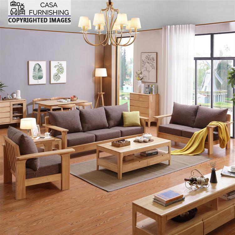 Simple Wooden Sofa Set Designs, Simple Wooden Sofa Sets For Living Room