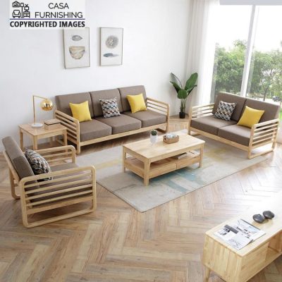 Wooden sofa set for living room online
