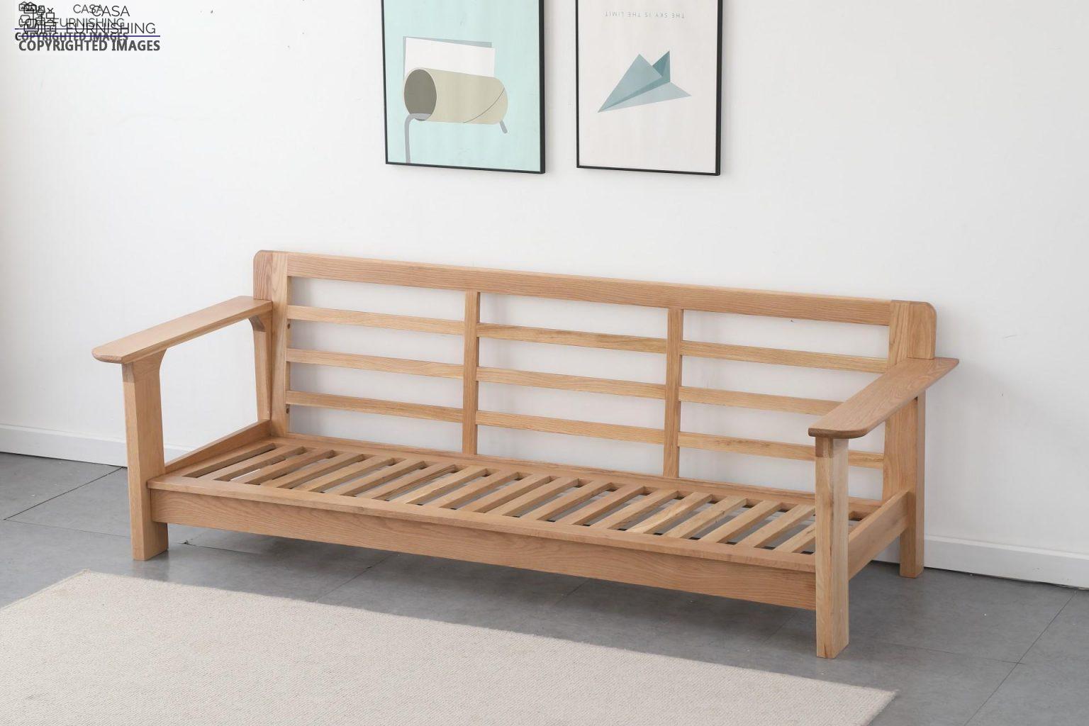 Simple Wooden Sofa Design | Wooden Sofa Set | Casa Furnishing