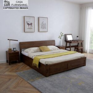 Double Bed with Storage | Modern Bed with Storage Under Mattress