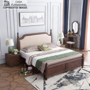 Headboard-fabric-two-posted-wooden-bed-by-Casa-Furnishing-1.jpg