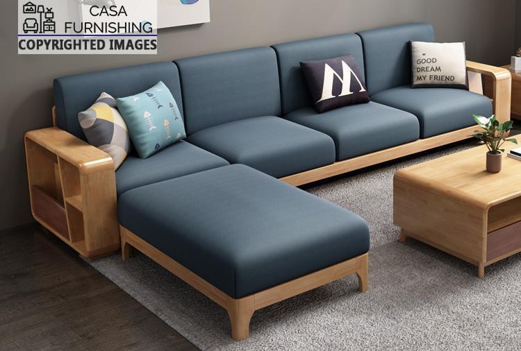 L Shape Sofa Modern Set Design Sheesham Wood Casa Furnishing L Shape Sofa Modern Set Design, Corner Sofa Set Design 2021