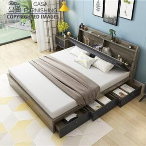 Bed | Wooden Bed with Storage under Mattress | Sheesham Wood