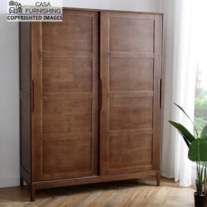 Sliding Door Wardrobe | Wardrobe for Small Bedroom | Sheesham Wood