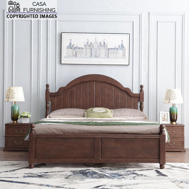 Simple Bed Double bed Design in Sheeesham Wood Casa Furnishing
