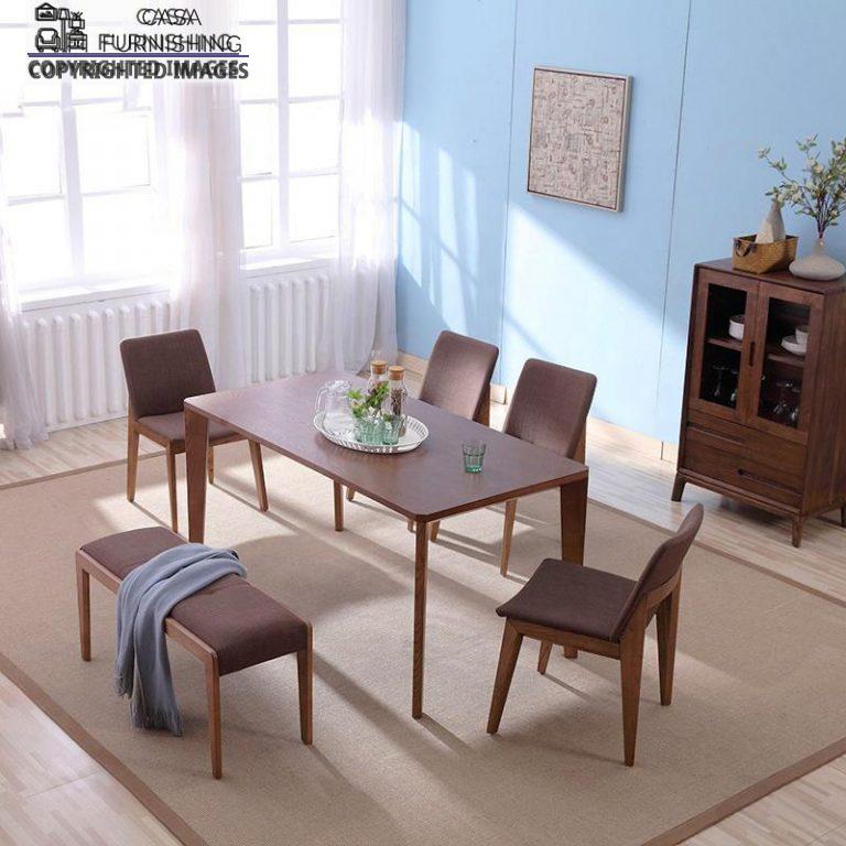 Wooden Dining Table 4 Seater | Contemporary Dining Table Set | Casa ...