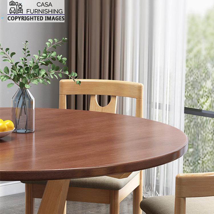 Wooden Dining Table Set 6 Seater Casa Furnishing Wooden Dining Table Set, Round Dining Table 6 Seater Latest Designs
