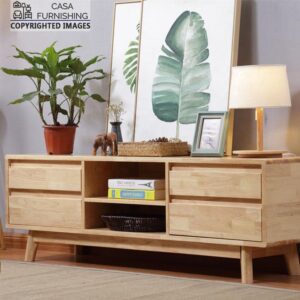 Ethnic Design Wooden TV Cabinet